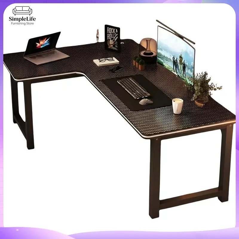 Desk Setup Dual Monitor - 코너 게이밍 책상 컴퓨터 책상, PC