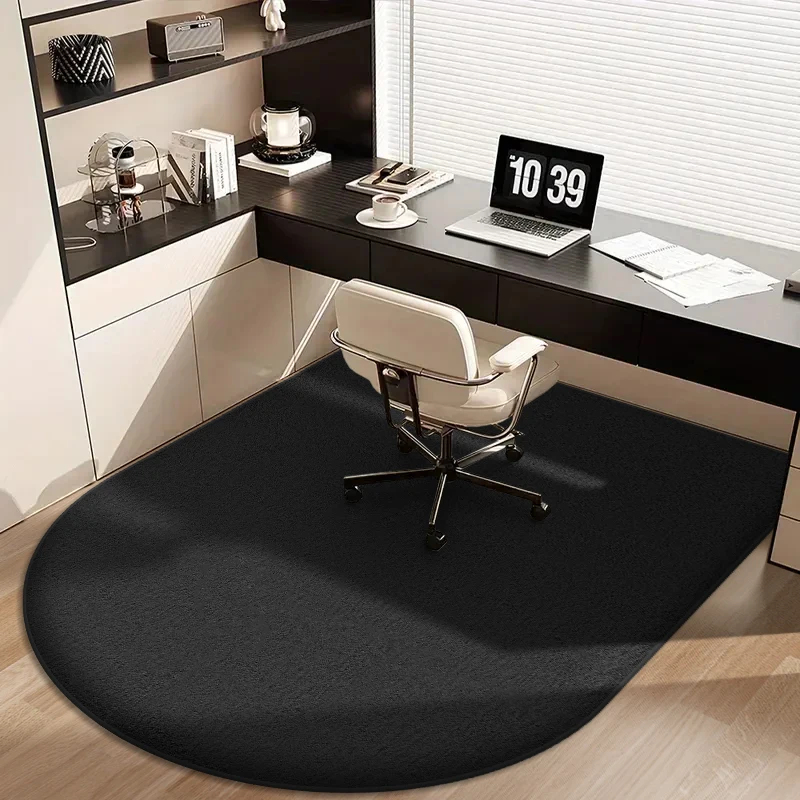 Desk Setup Computer - 단색 컴퓨터 의자 매트 플란넬 바닥