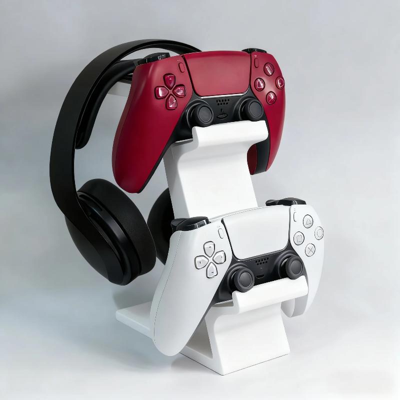Gaming Setup Desk - ● 헤드셋 홀더가 있는 책상용 3-in-1