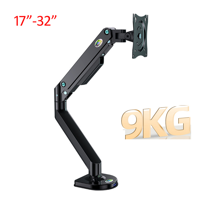 Monitor Arm Clamp - D200 2-9kg 인체공학적 듀얼 암 기계식