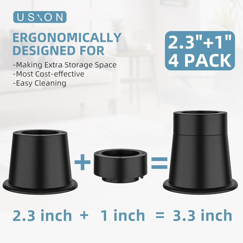 4개의 고하중 가구 받침대, 원형 고무 소파 받침대,  - Desk Setup Riser 리뷰 및 가격