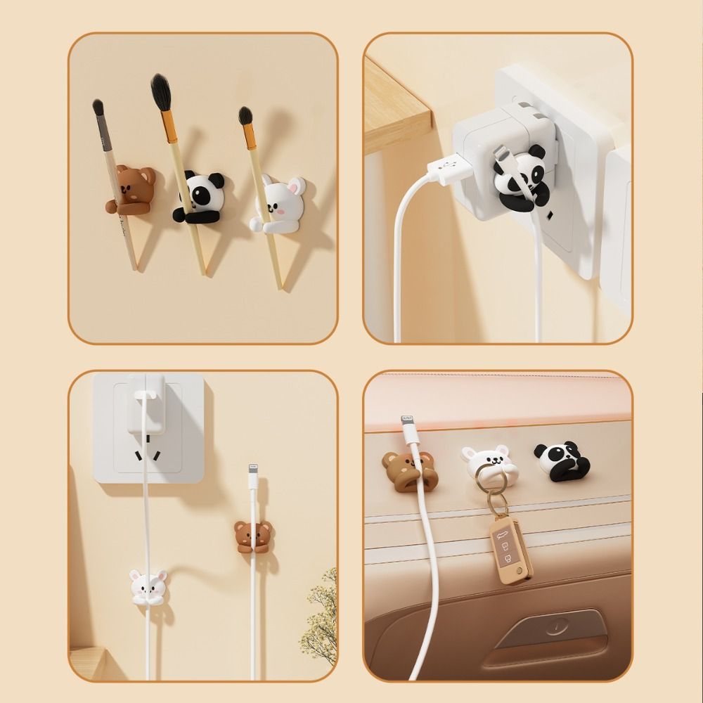 강력한 접착력의 셀프 접착 케이블 클립 귀여운 동물 디 - Desk Setup Gadgets 리뷰 및 가격