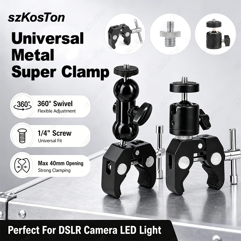 카메라 메탈 슈퍼 클램프 360 °   1/4인치 3/ - Monitor Arm Clamp 리뷰 및 가격
