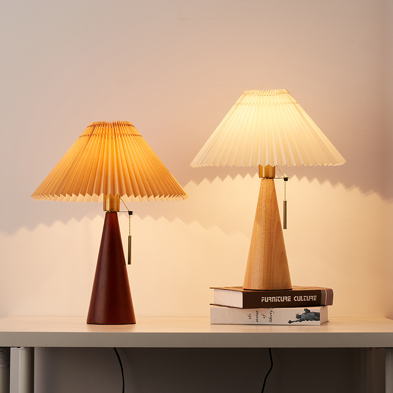 레트로 단단한 나무 테이블 램프 북유럽 빈티지 Plea - Desk Setup Vintage 리뷰 및 가격