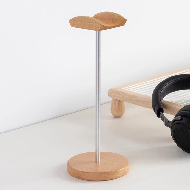 블랙 월넛 우드 & 알루미늄 헤드폰 스탠드, 내추럴 월 - Gaming Setup Desk 리뷰 및 가격