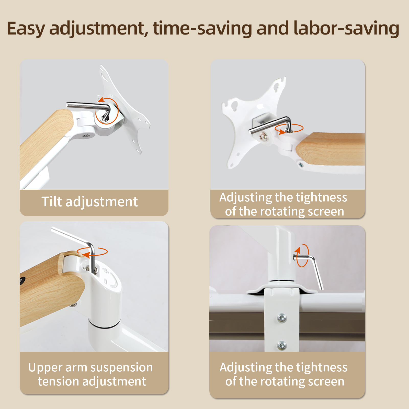 HILLPORT 데스크탑 화이트 모니터 암 거치대, 가 - Monitor Arm Clamp 리뷰 및 가격