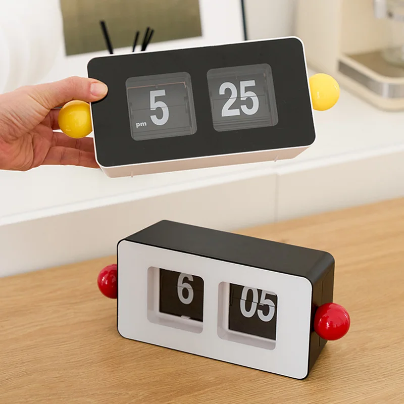 자동 페이지 넘김 시계, 거실, 침실용 창의적인 테이블 - Desk Setup Gadgets 리뷰 및 가격