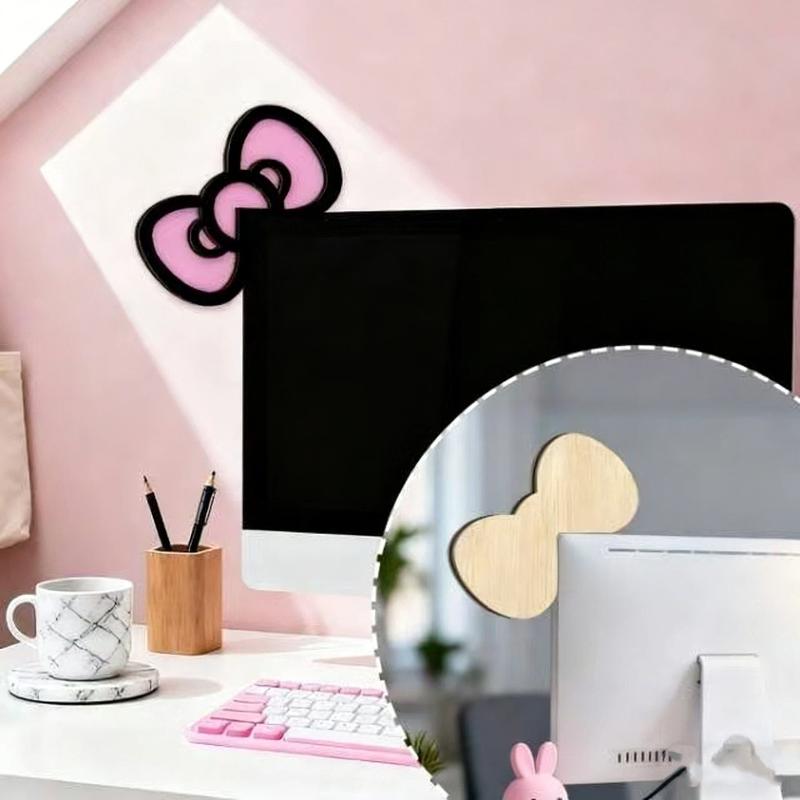 새로운 1/2Pcs 나무 Bowknot PC 액세서리  - Gaming Setup Desk 리뷰 및 가격