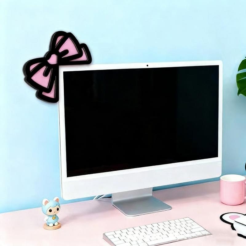 새로운 1/2Pcs 나무 Bowknot PC 액세서리  - Gaming Setup Desk 리뷰 및 가격