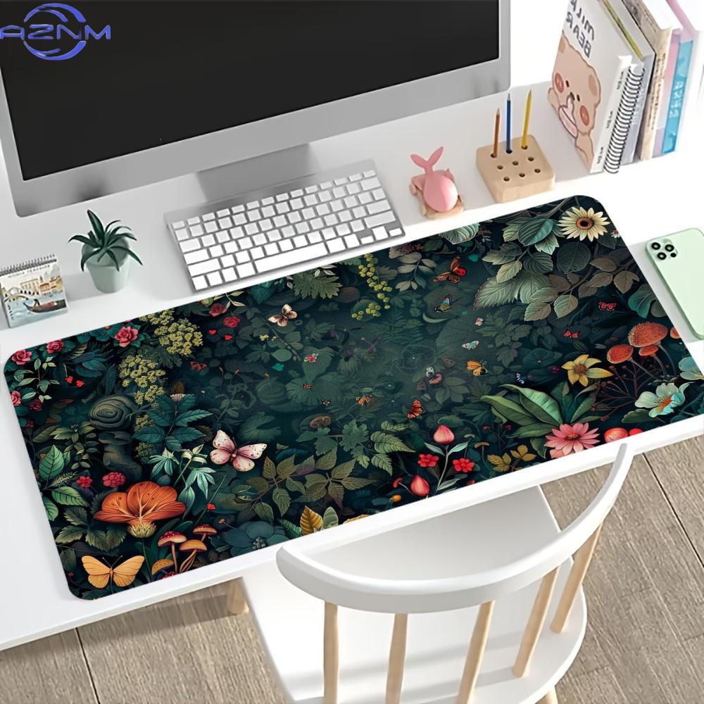 빈티지 플로럴 나비 디자인의 확장형 마우스 패드, 미끄 - Desk Setup Vintage 리뷰 및 가격