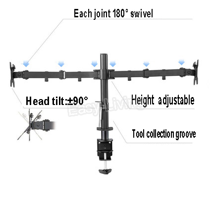 MS02 데스크탑 클램핑 풀 모션 360도 듀얼 모니터 - Monitor Arm Clamp 리뷰 및 가격