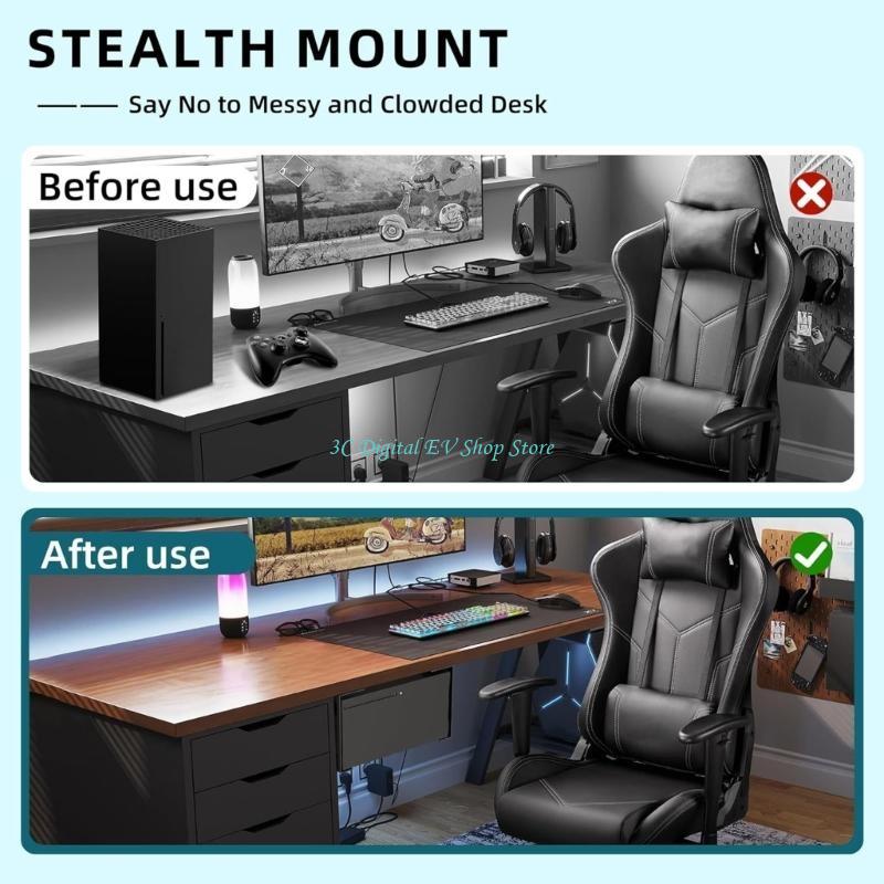 E74D 효율적인 책상 스탠드 정리함 아래 콘솔용 보관 - Gaming Desk Setup Xbox 리뷰 및 가격
