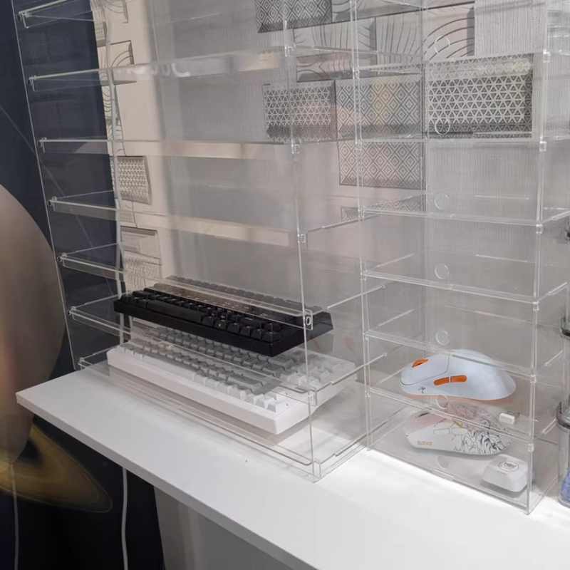 프리미엄 투명 아크릴 방진 디스플레이 케이스 사무실 키 - Gaming Setup Desk 리뷰 및 가격
