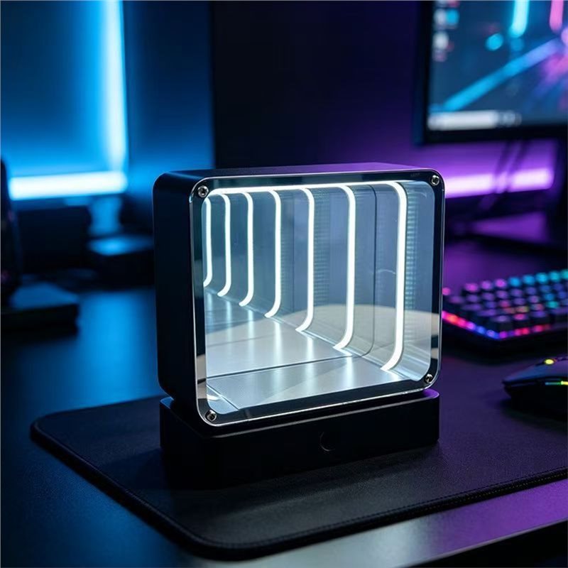 A02F-4D 터널형 야간 충전식 터치 컨트롤 데스크  - Gaming Setup Desk 리뷰 및 가격