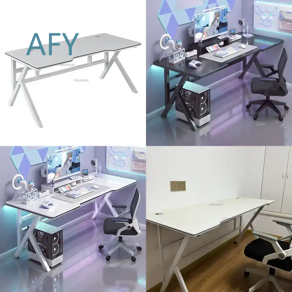 북유럽 스타일 컴퓨터 책상 (홈 오피스, 침실, 게임용 - Desk Setup Simple 리뷰 및 가격