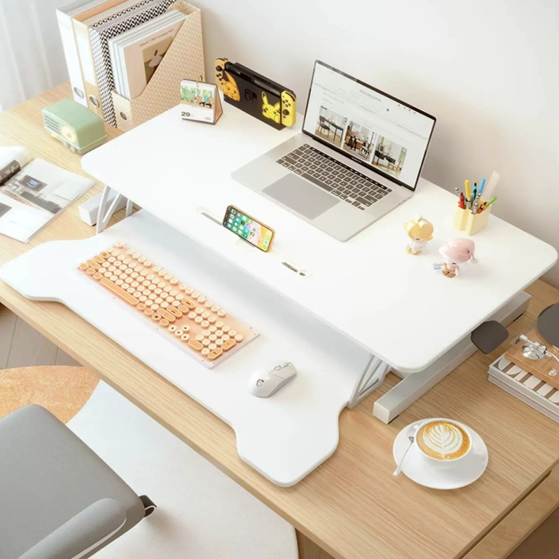 스탠딩 데스크 라이저 높이 조절 가능 이중 표면 워크스 - Desk Setup Computer 리뷰 및 가격