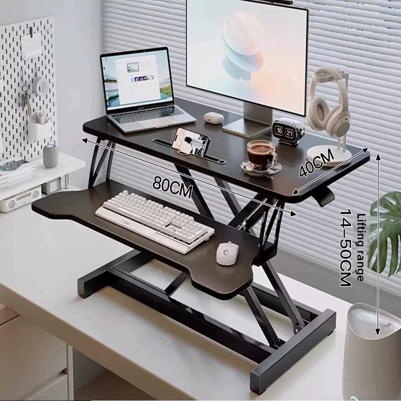 스탠딩 데스크 라이저 높이 조절 가능 이중 표면 워크스 - Desk Setup Computer 리뷰 및 가격