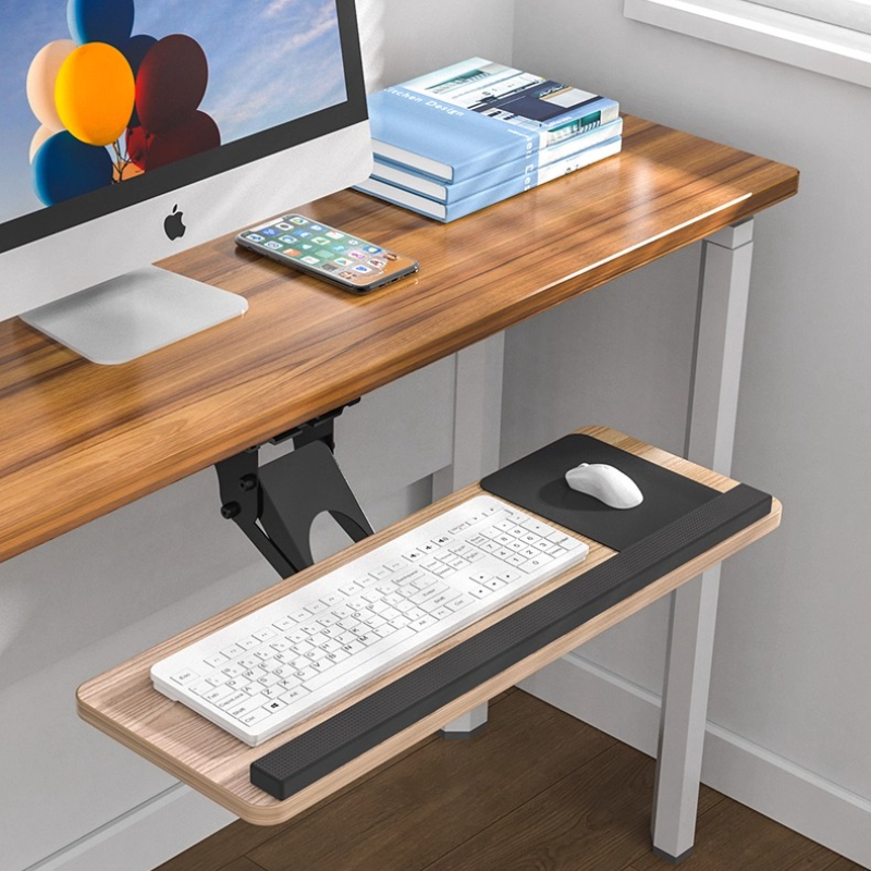 인체공학적 책상 아래 키보드 트레이(회전식 마우스 패드 - Desk Setup With Keyboard Tray 리뷰 및 가격