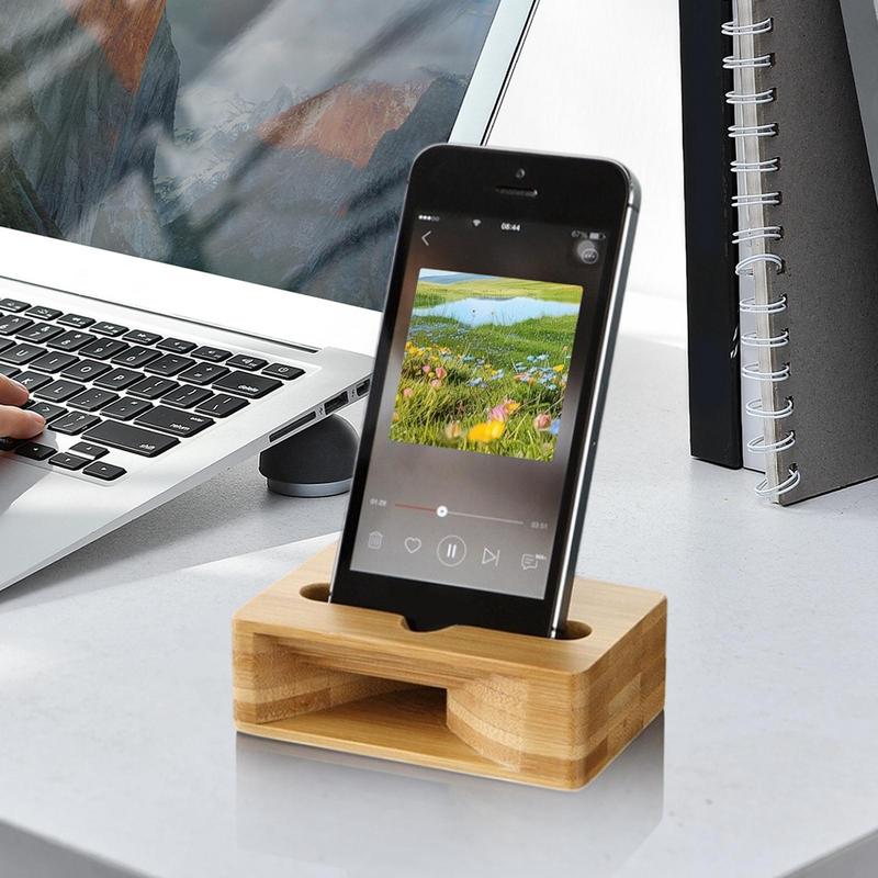전화 홀더 스피커 증폭기 나무 스탠드 데스크탑 전화 스 - Desk Setup Riser 리뷰 및 가격
