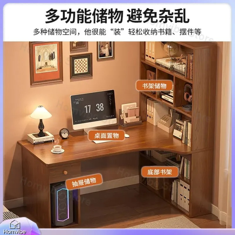 L자형 컴퓨터 책상, 책꽂이 수납 코너 책상, 홈 오피 - Desk Setup Dual Monitor 리뷰 및 가격
