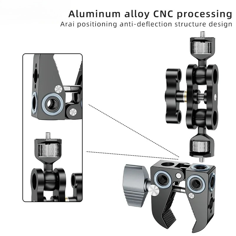 슈퍼 클램프 크랩 플라이어 클립 매직 암 다기능 볼 헤 - Monitor Arm Clamp 리뷰 및 가격