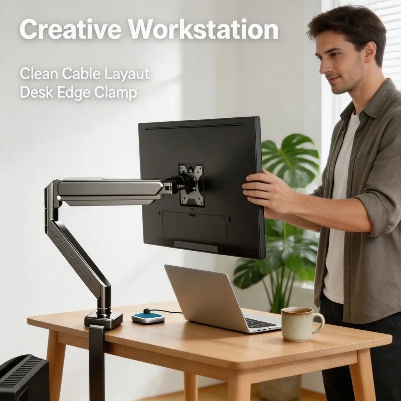 14인치~32인치 스크린용 단일 모니터 마운트 브래킷, - Monitor Arm Clamp 리뷰 및 가격