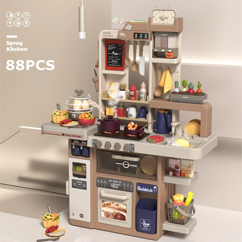 새로운 어린이용 시뮬레이션 스프레이 주방 식기 세트 소 - Desk Setup Computer 리뷰 및 가격